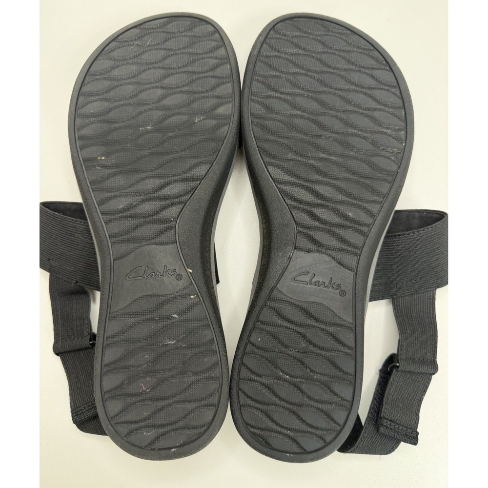 Clarks Womens Arla Jacory Black Comfort Strap Sandals Size‎ 10 - Picture 4 of 5